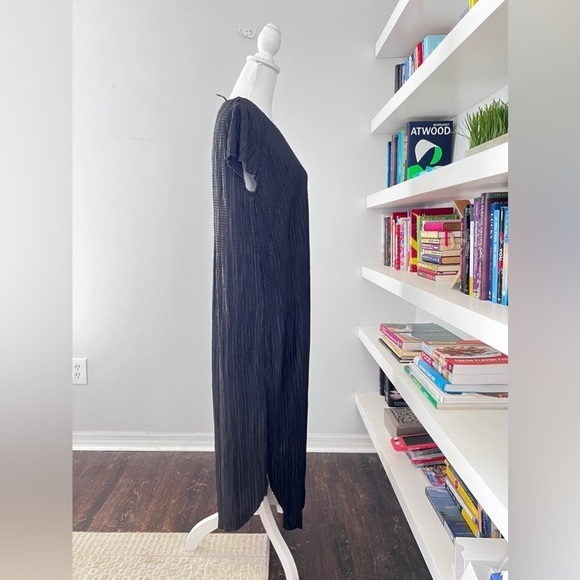 SABINA Musayev Revolve Anthro black textured open weave midi dress size small - Picture 9 of 13